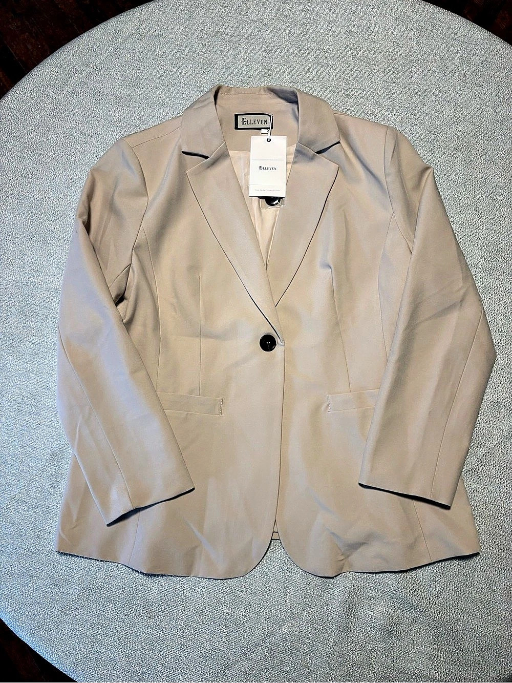 Elleven Notched Blazer in cream NWT
